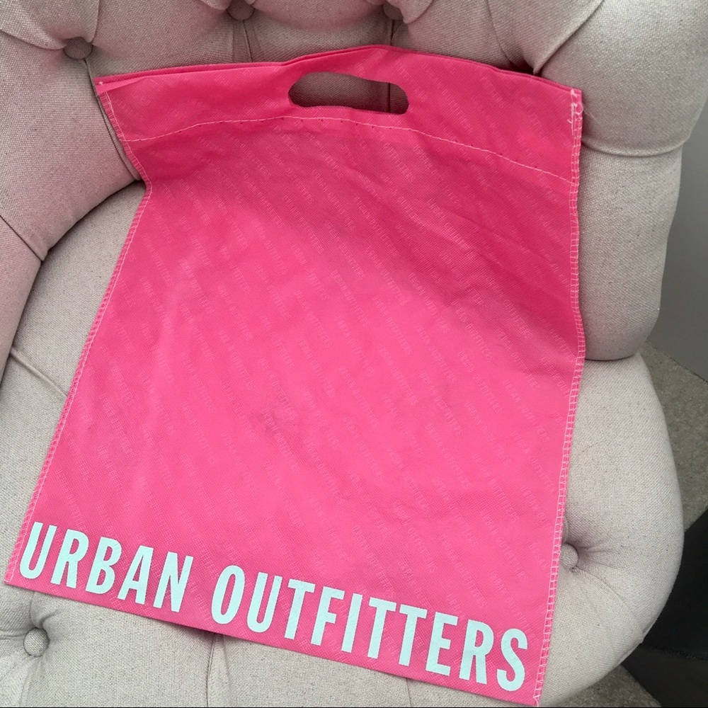 🩷 Urban Outfitters pink reusable shopping gift tote bag